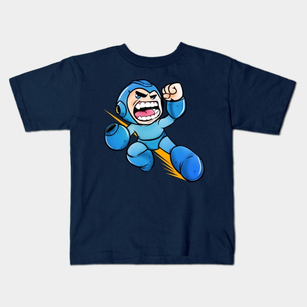 Megaboi Slide Kids T-Shirt by mankeeboi